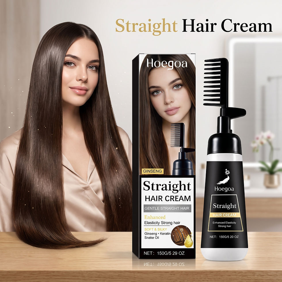 Thumbnail: Straight Hair Cream Built-In Comb One Step Hair Straightening Cream Smooth Frizz