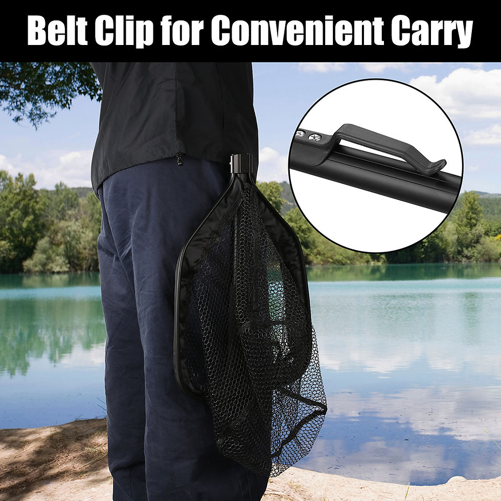 Thumbnail: Floating Fishing Net Foldable Landing Net Easy Catch&Release with Telescopic Pol