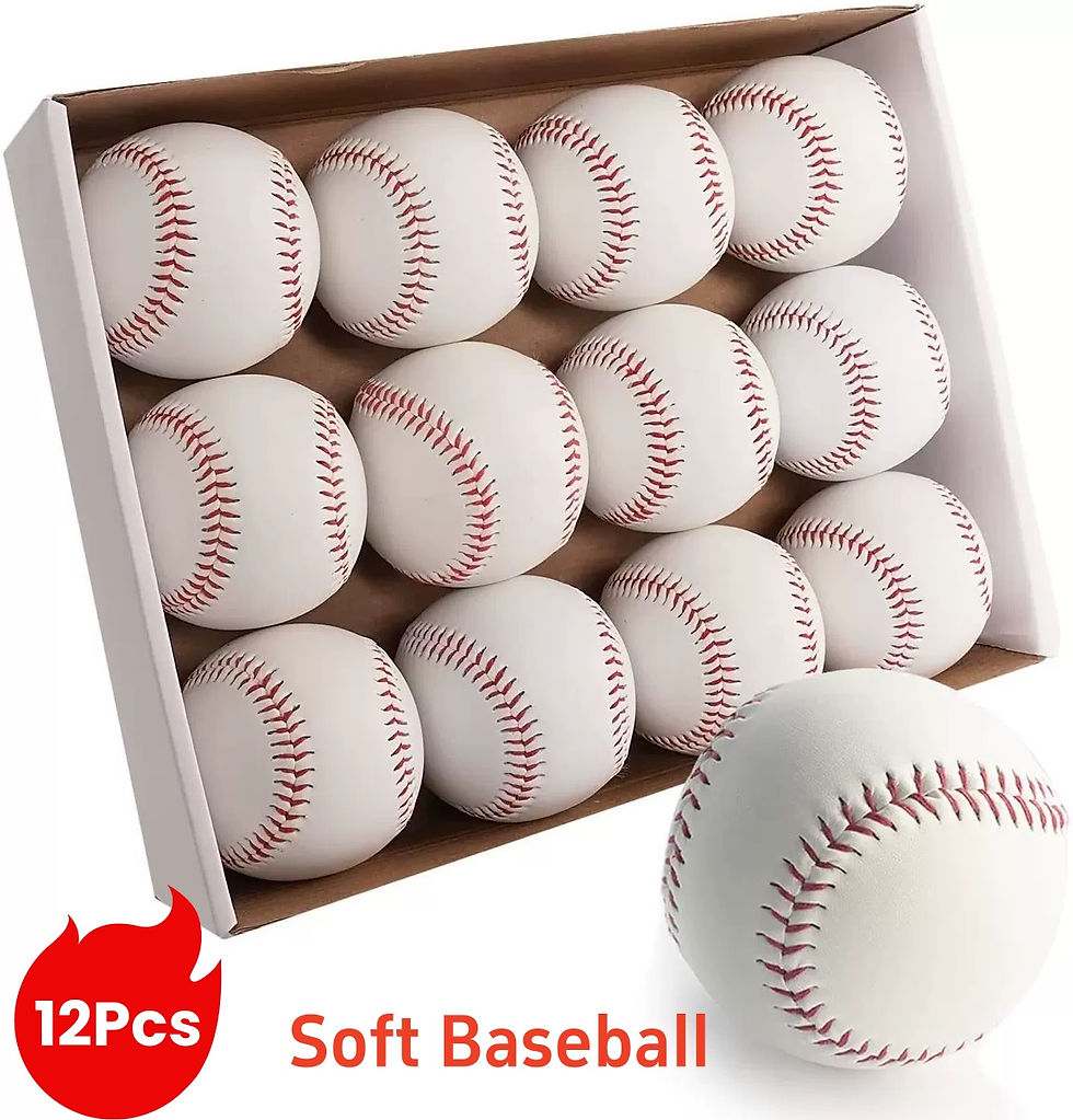 Thumbnail: Baseball No. 9Softball Hardball Training Handmade Balls Fitness Products White S