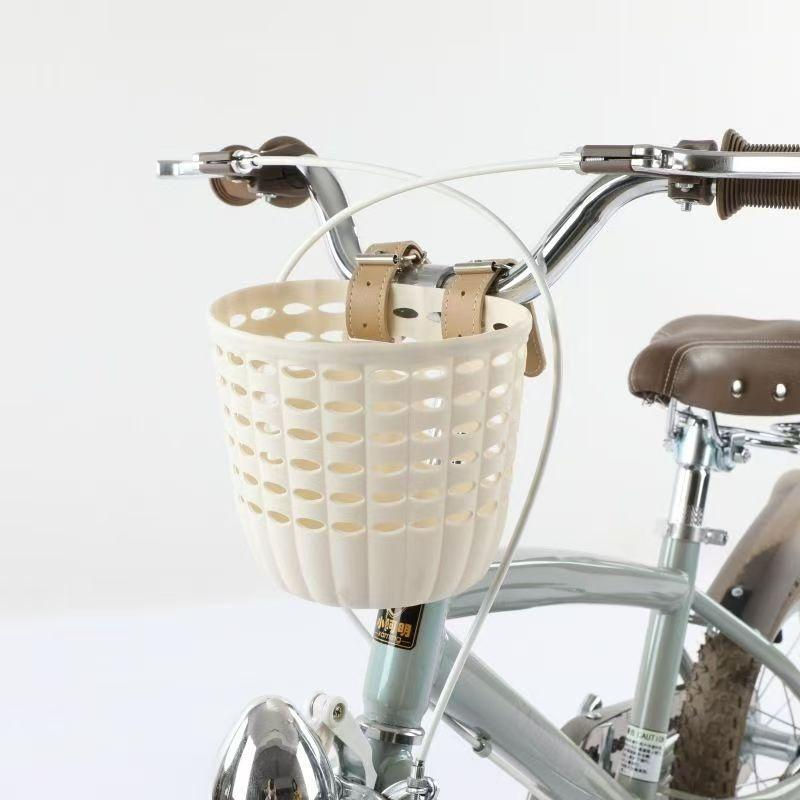 Thumbnail: Kids Bike Basket Durable Storage with Adjustable PU Straps Handlebar Basket for 