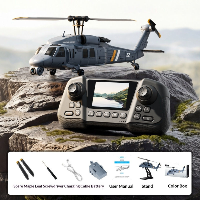 Thumbnail: L2 Apache Helicopter With Screen Aerial Photography Single Propeller No Aileron 