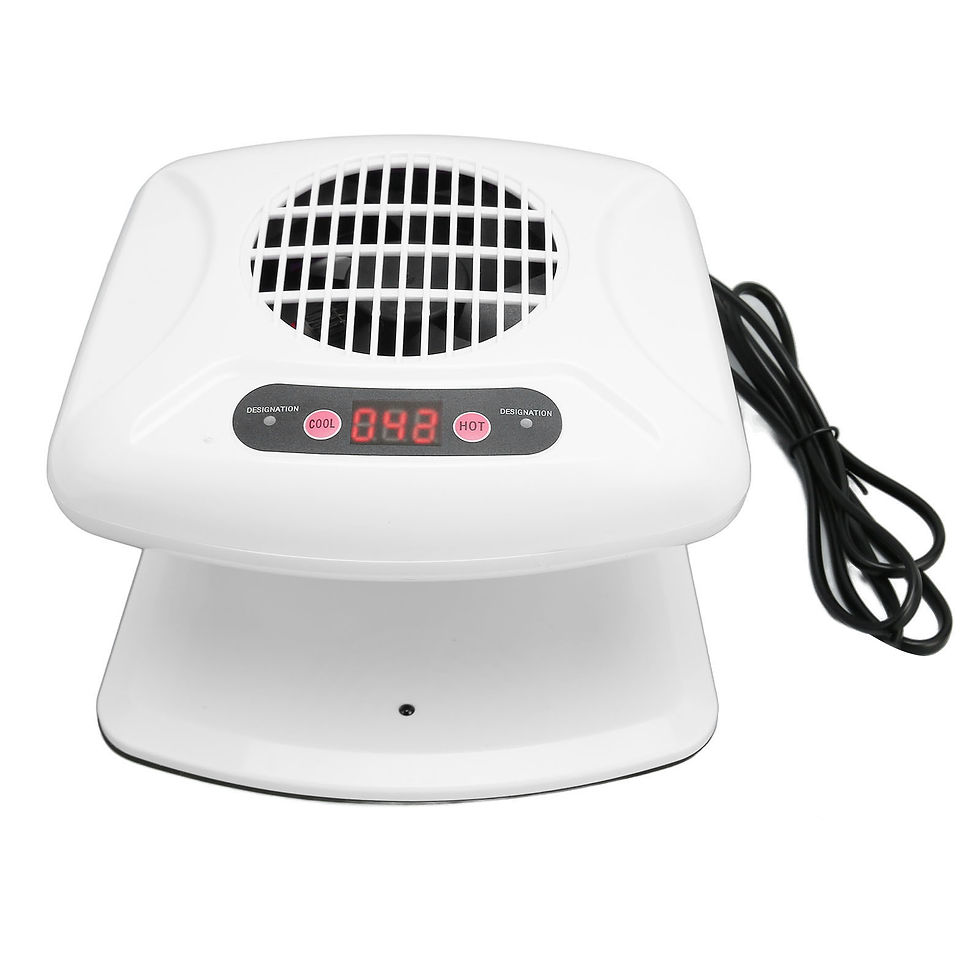 Thumbnail: Nail Fan Blow Dryer Single Hand Nail Air Dryer Warm Cool Wind Automatic Sensor N