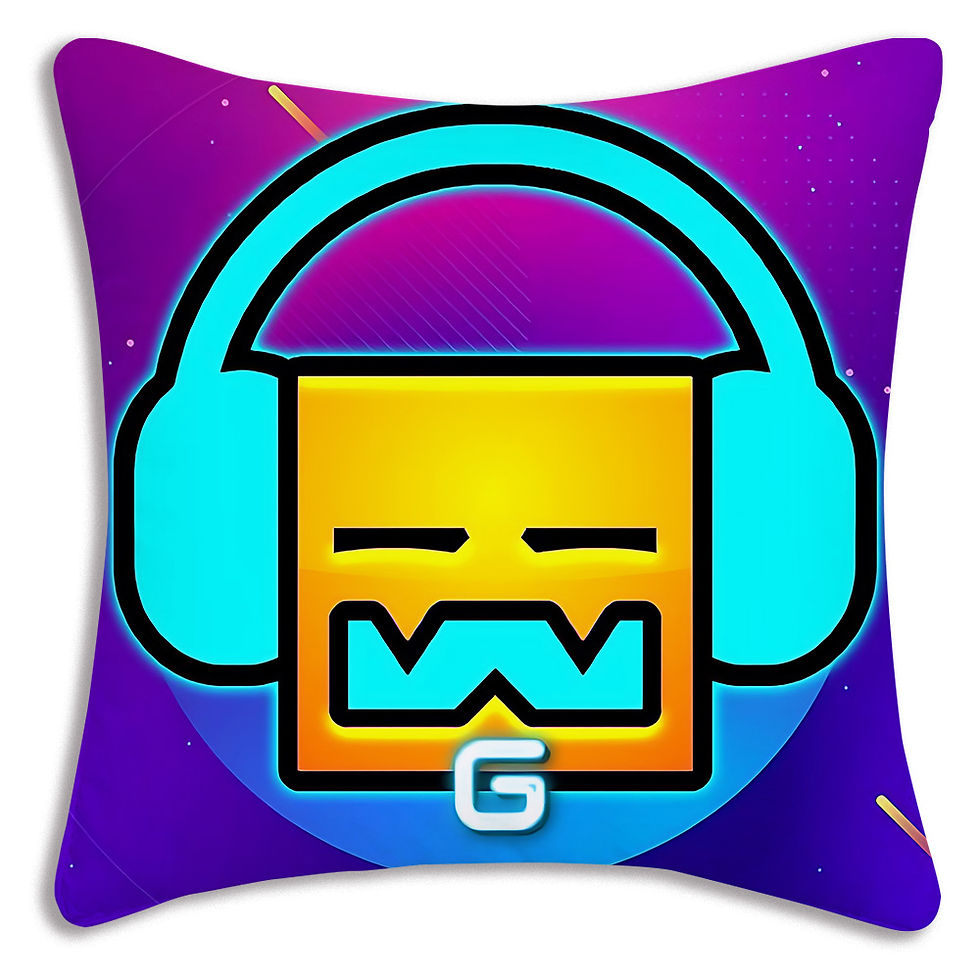 Thumbnail: Pillow Covers Cartoon Geometry Dash Video Game Sofa Decorative Home Double-sided