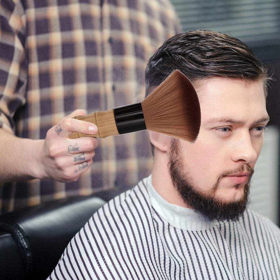 Thumbnail: Barbertop Remove Soft Brush Hair Cutting Neck Face Duster Clean Barbers Brushes 