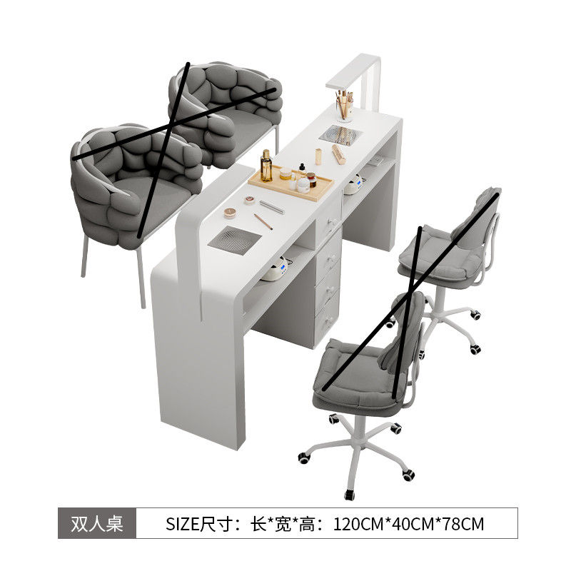 Thumbnail: Nail Table Manicure Desk Equipment Dressing Dust Collector Salon Reception Profe