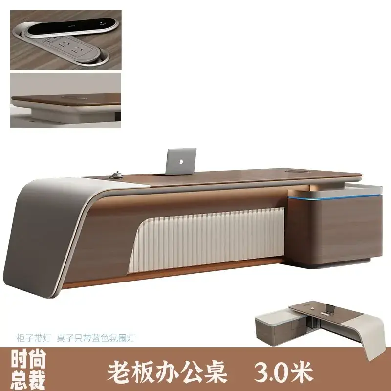 Thumbnail: Home Modern Luxury Executive Desk L Shape Office Desks With Drawers On Sale Comp