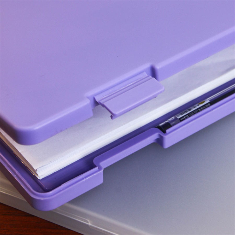 Thumbnail: A4 transparent data storage box, folder, large capacity, multifunctional student