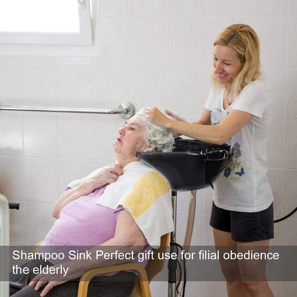 Thumbnail: Salon Basin Shampoo Sink with Drain, Portable Stainless Steel Pipe Support Adjus