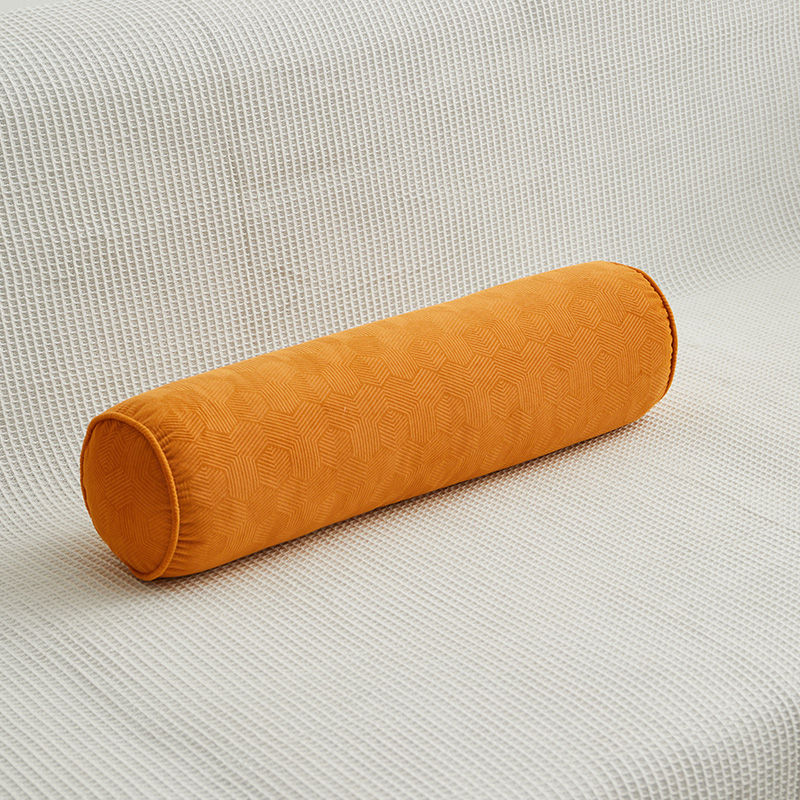 Thumbnail: Round Bed Pillows Roll Cover Head Leg Back Lumber Support Light Travel Column Bo