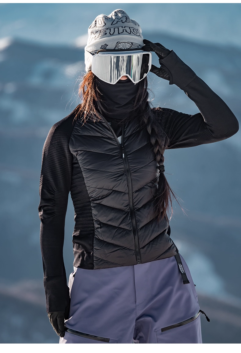 Thumbnail: John Snow Skiing Warm Down Insulated Lining Women's Lightweight Midlayer Thermal
