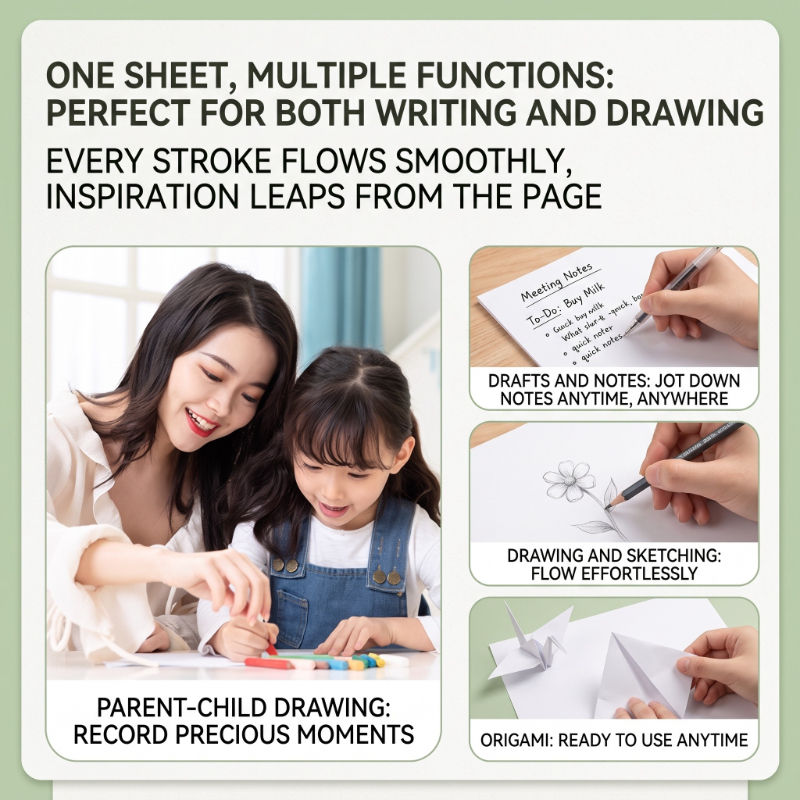 Thumbnail: White A4 Printing Copy Paper 500 Sheets 70 Gram Printing Paper Offset Printing P