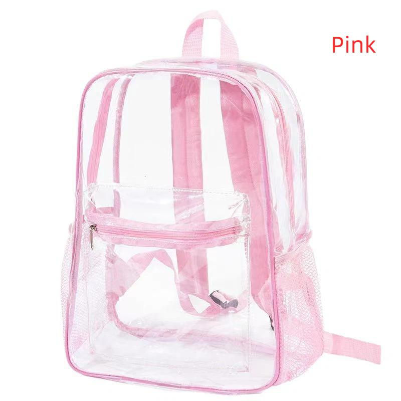 Thumbnail: Clear Waterproof Transparent Backpack 1Pcs PVC Heavy Duty for Baseball Stadium C