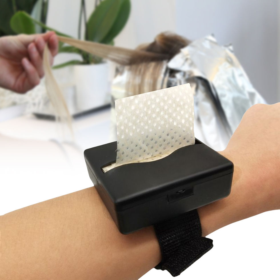Thumbnail: 180 Pieces Perm Papers with Adjustable Wristband Perm Paper Box for Salon Barber