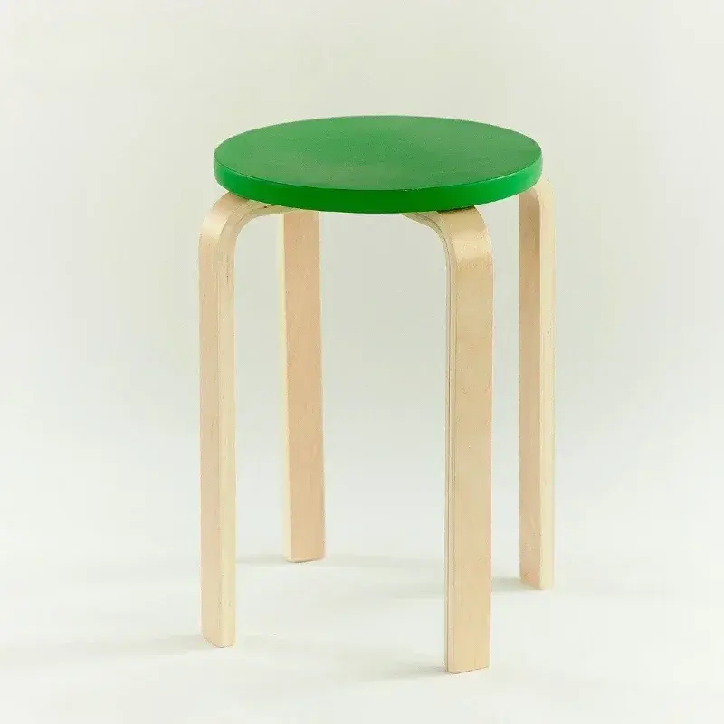 Thumbnail: Salon Equipment Furniture Plastic High Stools Can Be Stack Nordic Stool Small Ba