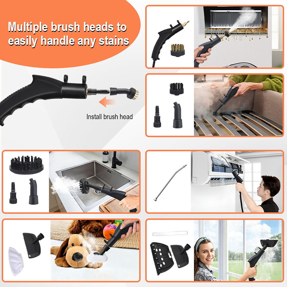 Thumbnail: Pressure Steam Cleaner Portable Handheld Cleaner Air Conditioner Kitchen Car Hoo