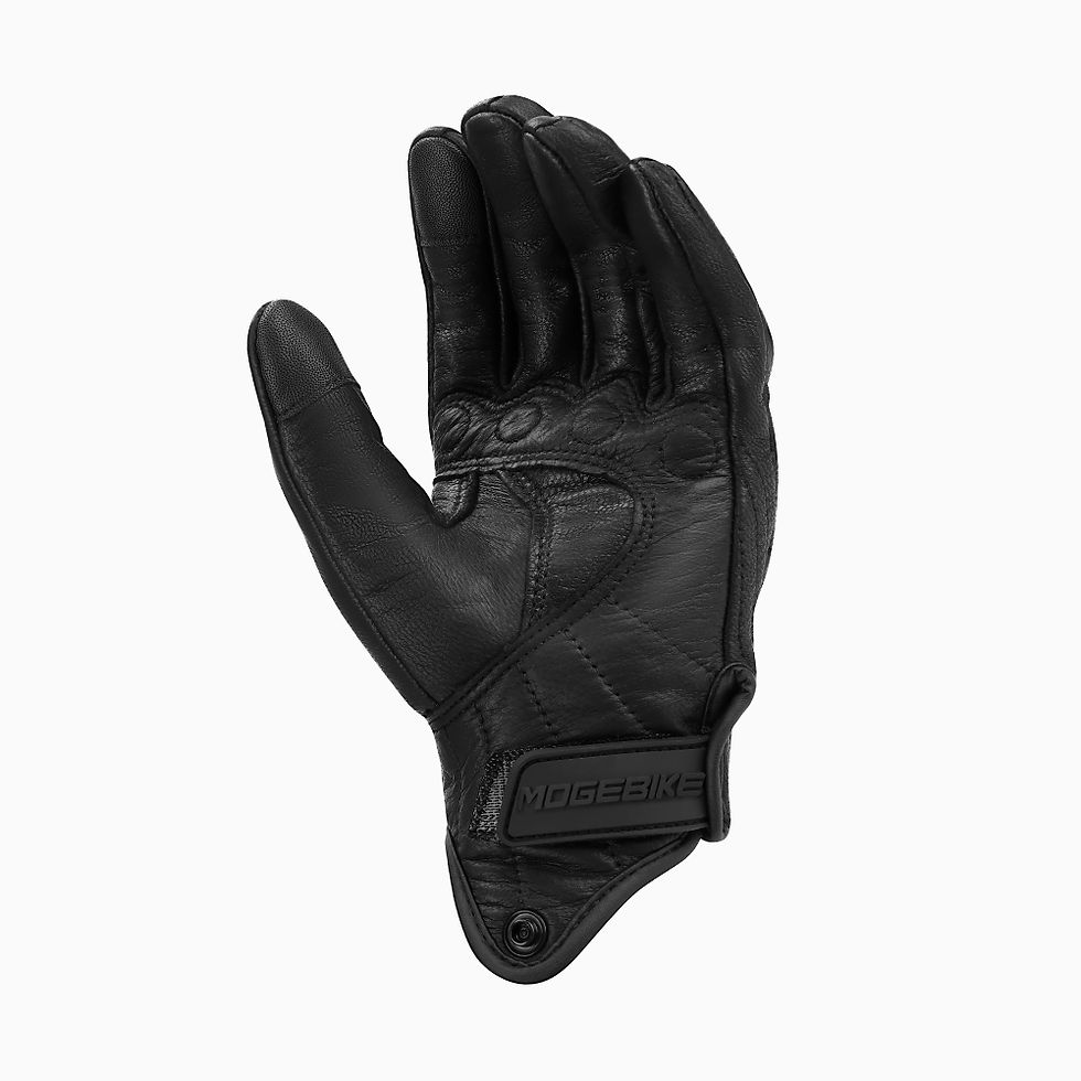 Thumbnail: S-XXXL Motorcycle Gloves Goatskin Leather Men Women Moto Glove Electric Bike Luv