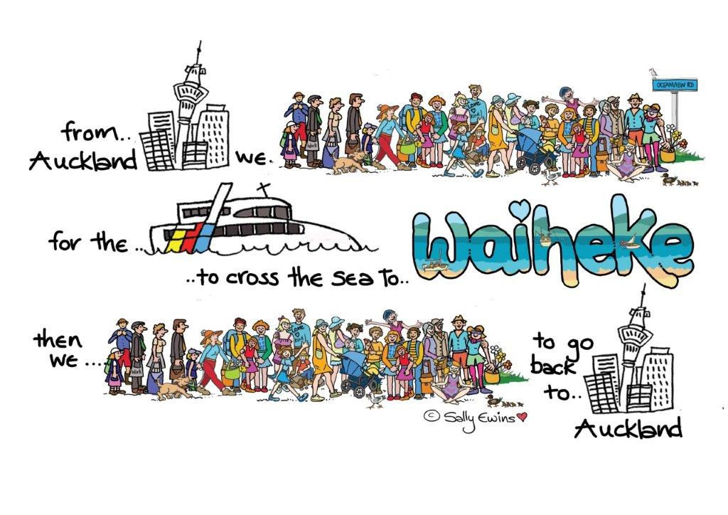 Card: Waiheke  Poem