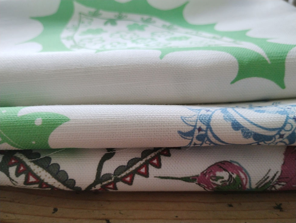 Thumbnail: Folklore fabrics suitable for curtains, blinds, cushions and headboards