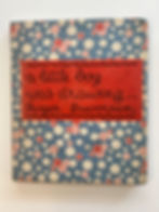 First edition of A Little Boy Was Drawing. The cover is presumably wrapped in a fabric that Duvoisin designed.