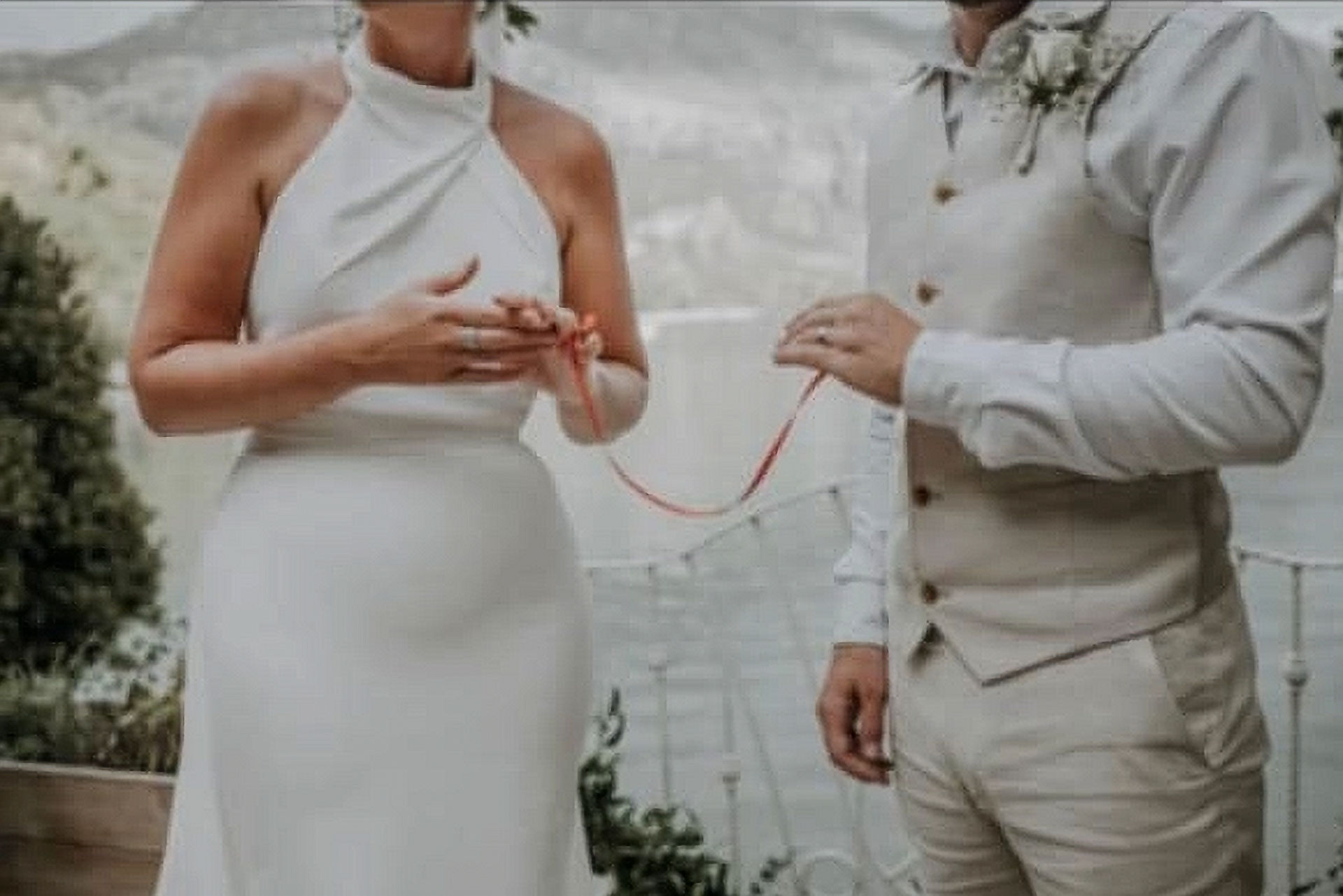Real Elizabeth Kate bride wearing Made With Love wedding dress