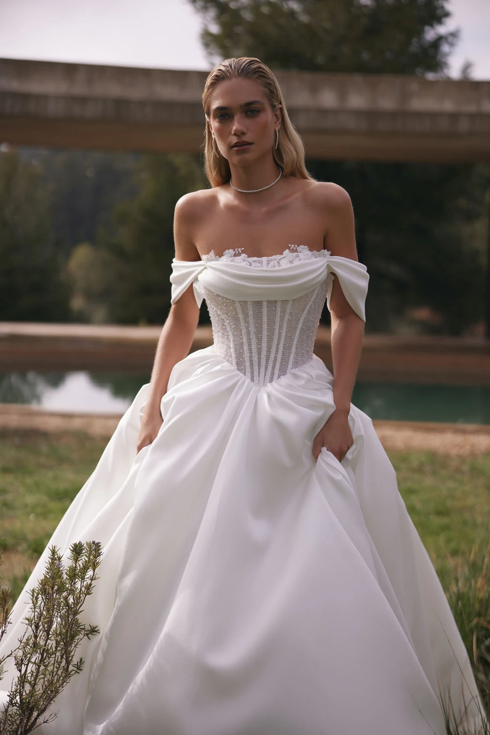 Cooper by Eva Lendel ballgown wedding dress at Elizabeth Kate Bridal Scunthorpe