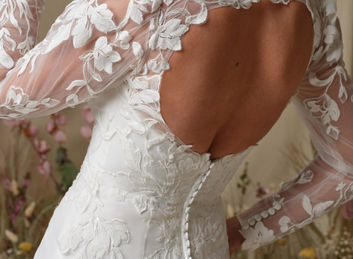 Rebecca Ingram Aubra wedding dress at Elizabeth Kate Crowle Lincolnshire