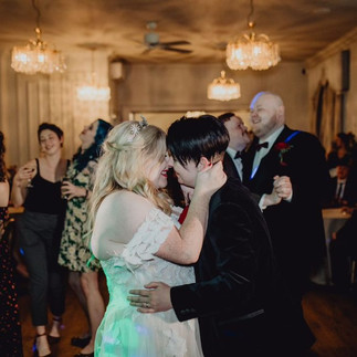 Real Elizabeth Kate Bridal Bride Lydia wearing Rebecca Ingram Hattie Lane wedding dress