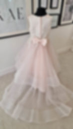 Pink dress with train age 3 - 4 £80