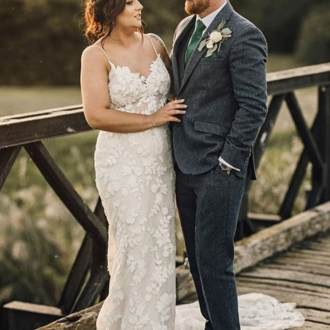 HOLLY AND RYAN: Real Elizabeth Kate bride wears Enzoani Lesley wedding dress