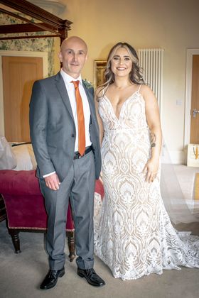 Real Bride Tanya wearing Bonnie by Willowby wedding dress from Elizabeth Kate Crowle Scunthorpe