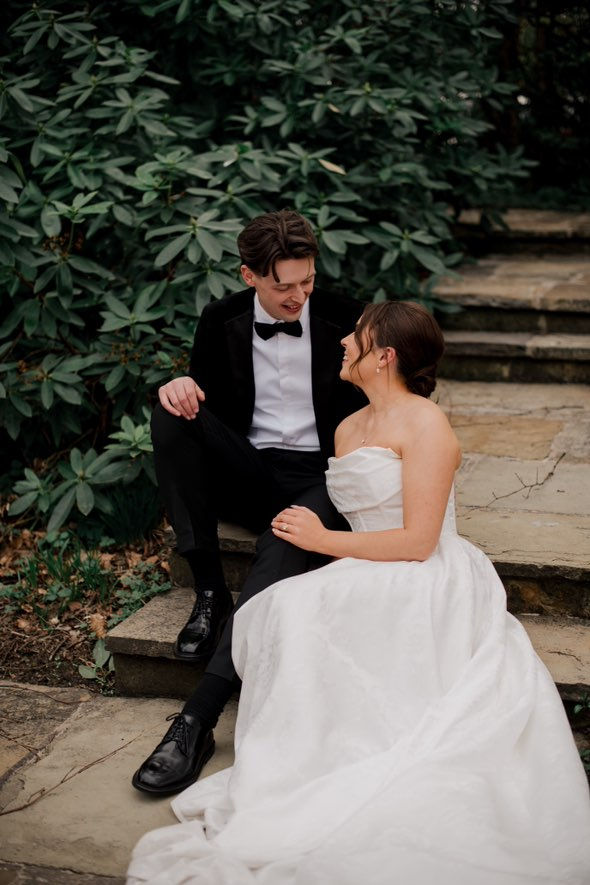 bride wearing serene greer wedding dress from elizabeth kate bridal crowle north lincolnshire