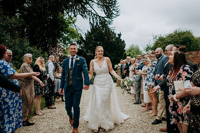 Elizabeth Kate bride and husband Dean at Hirst Priory Crowle Scunthorpe