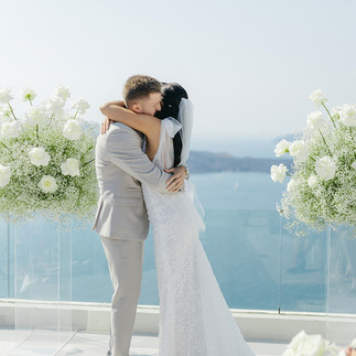 Real Elizabeth Kate bride Wearing Made With Love Hudson Fitted Lace Wedding Dress