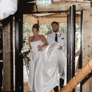 Real Elizabeth Kate Bride wearing Greer by Serene wedding dress