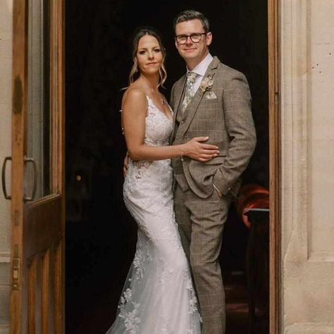 KRISTIE AND STEVE: Real Elizabeth Kate Bride Wearing Enzoani Love Alara Wedding Dress