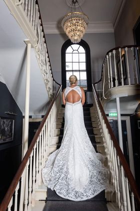 Real Elizabeth Kate Bridal bride Sarah wearing Rebecca Ingram Belinda at her wedding in Hull
