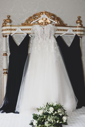 Real Elizabeth Kate bride Charlotte wearing Enzoani Love Aisha wedding dress  at Hirst Priory Crowle