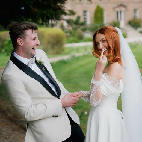 Real Elizabeth Kate Bride in Eva Lendel Baccara | Newton Hall Northumberland Wedding