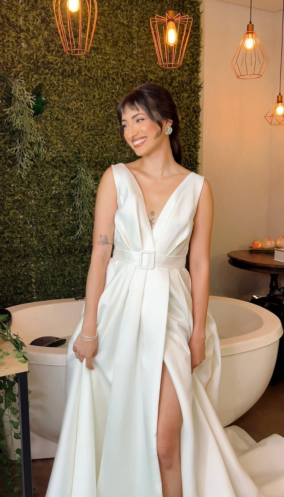 Real bride wearing Eva lendel Tayra wedding dress from  Elizabeth Kate  Bridal Crowle Lincolnshire