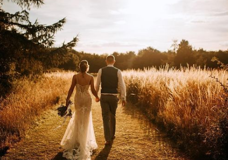 Real Elizabeth Kate Bridal couple Alex and Josh Married at Hirst Priory Crowle