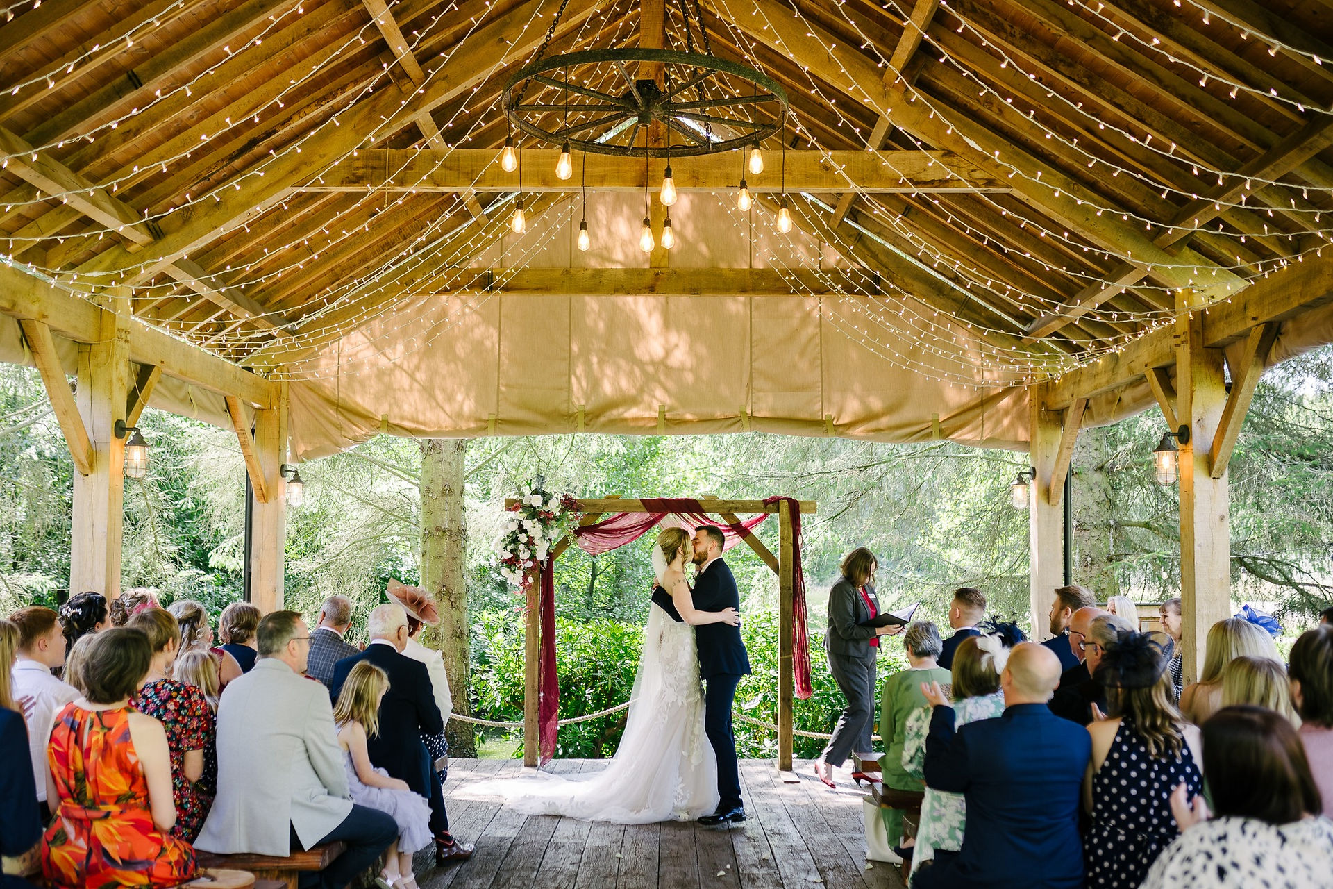 Real bride Rachel wears Rebecca Ingram Hattie wedding dress
