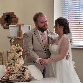 Real Elizabeth Kate Bridal Bride Danielle wearing Eva Lendel Wedding dress