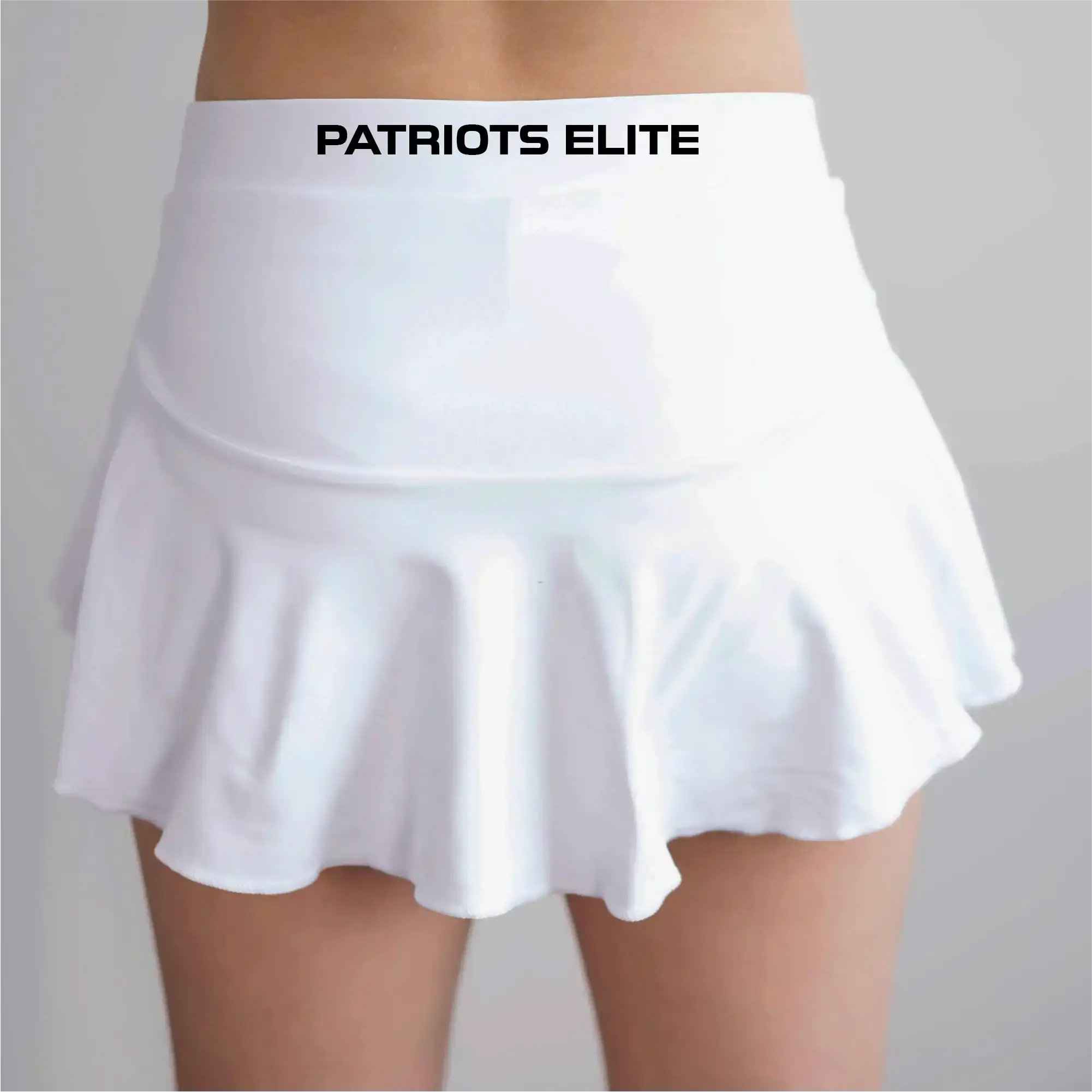 PE Cheer White Skirt