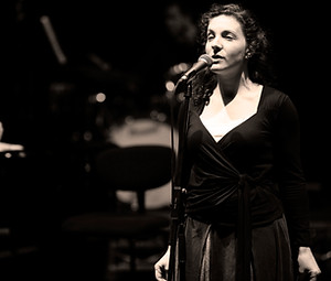 Woman Singing for Performance