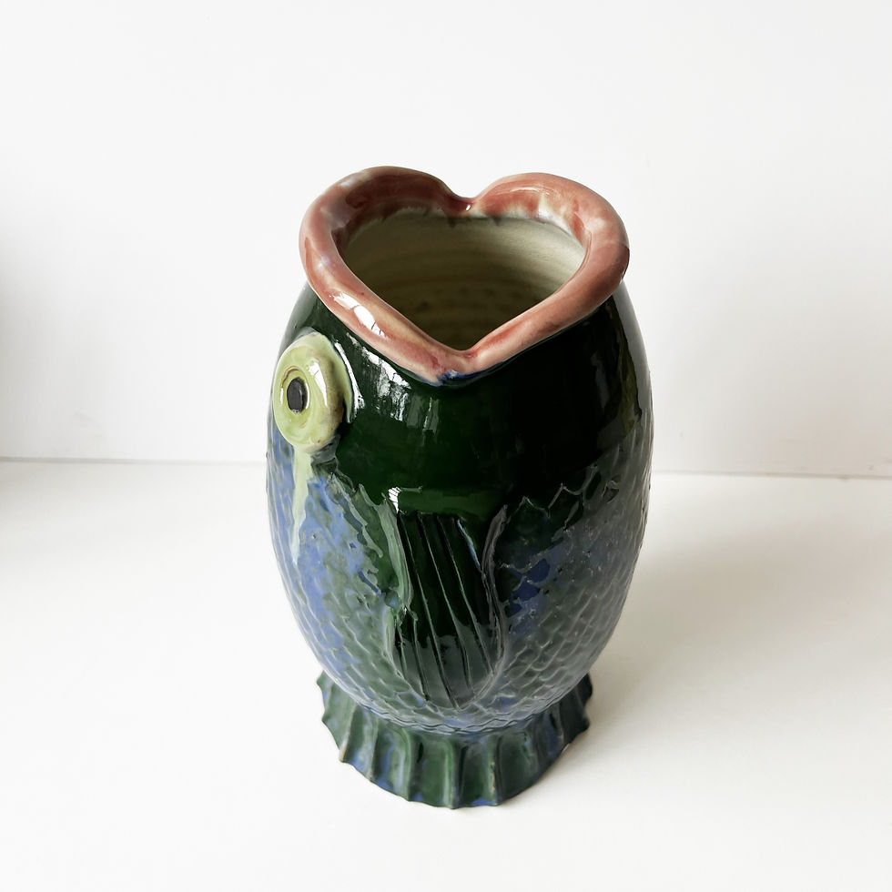 Miniature : Vase poisson - Collection Bestiaire