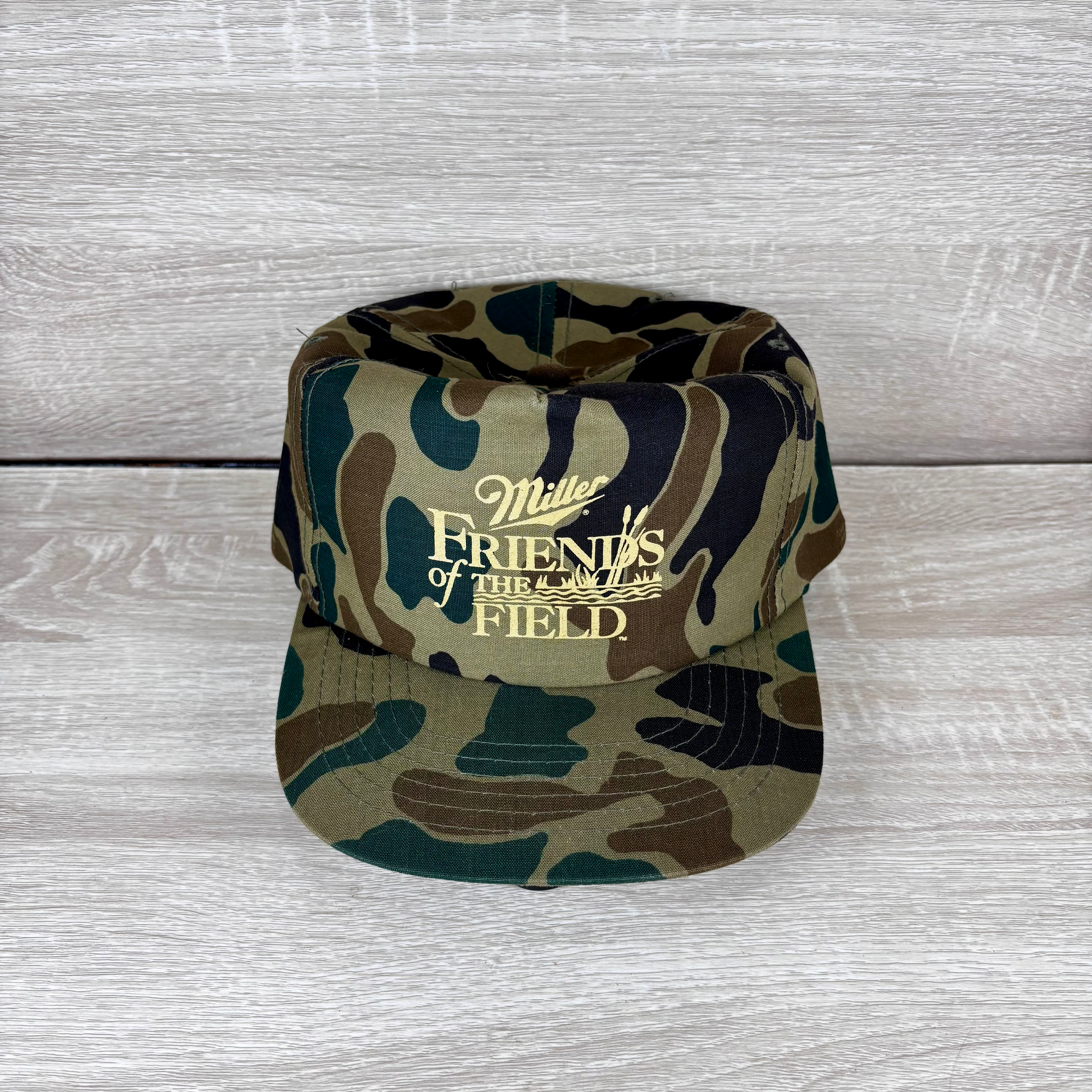 Vintage Miller Beer Friends of The Field Camo Hat