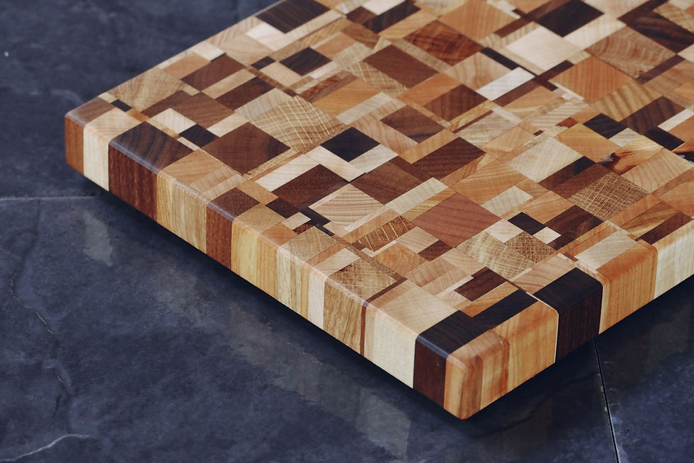Modernist End Grain Chopping Board - Skinner Designs