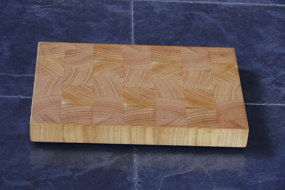 English Cherry End Grain Chopping Board - Skinner Designs