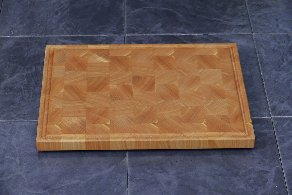 English Cherry End Grain Chopping Board - Skinner Designs
