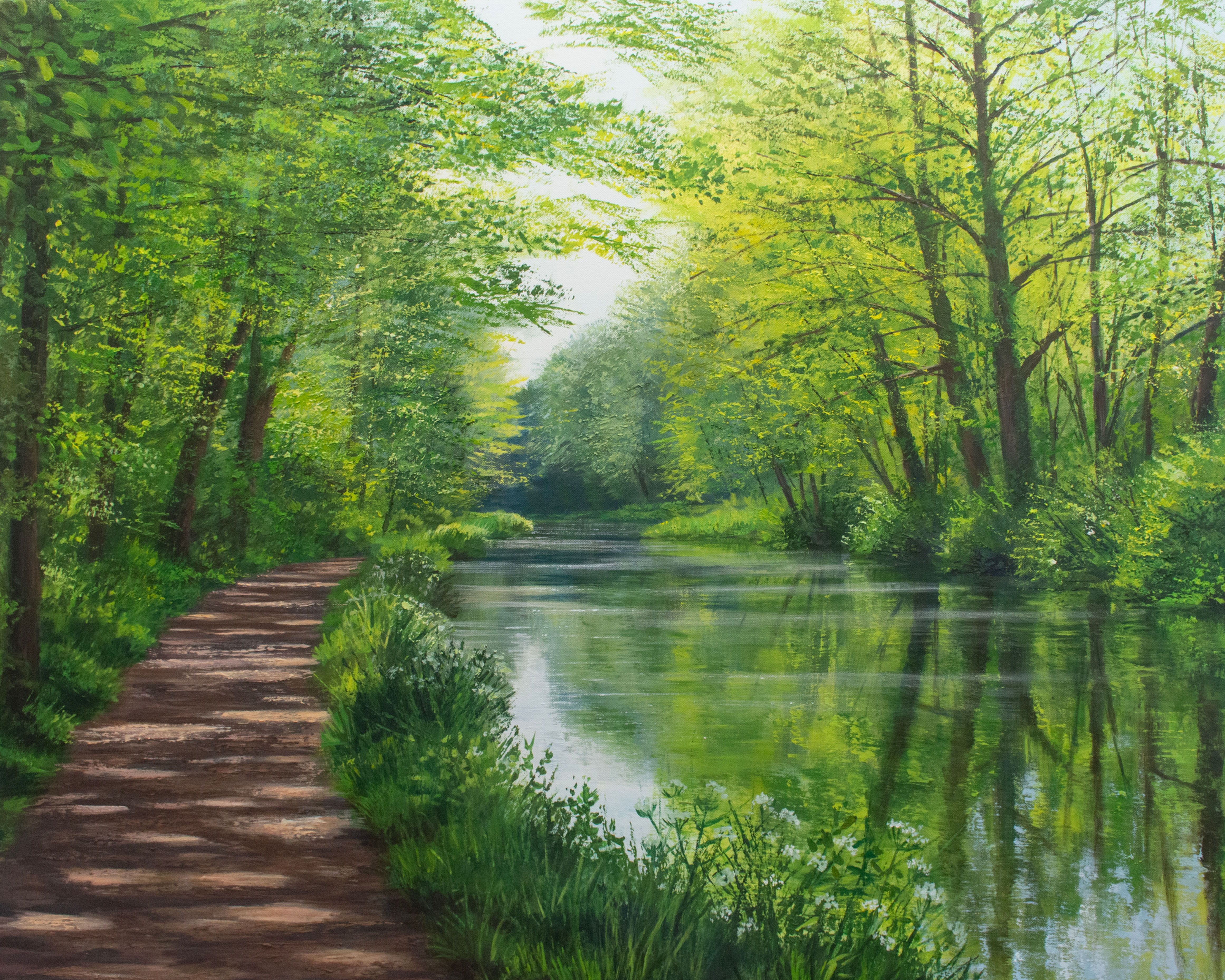 Reflections of Spring, River Wey